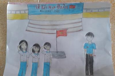 HĐTN THI VẼ TRANH CHÀO MỪNG ĐẠI HỘI CÔNG ĐOÀN CÁC CẤP 2021-2022